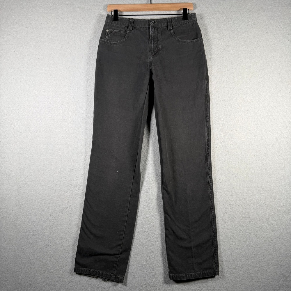 BMW Collection Mens Straight Leg Cotton Pants Black Size 30x30 Faded 13982